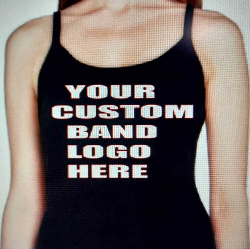 Custom band tank top or crop Top  Custom Text Tank Top Custom Picture Shirt